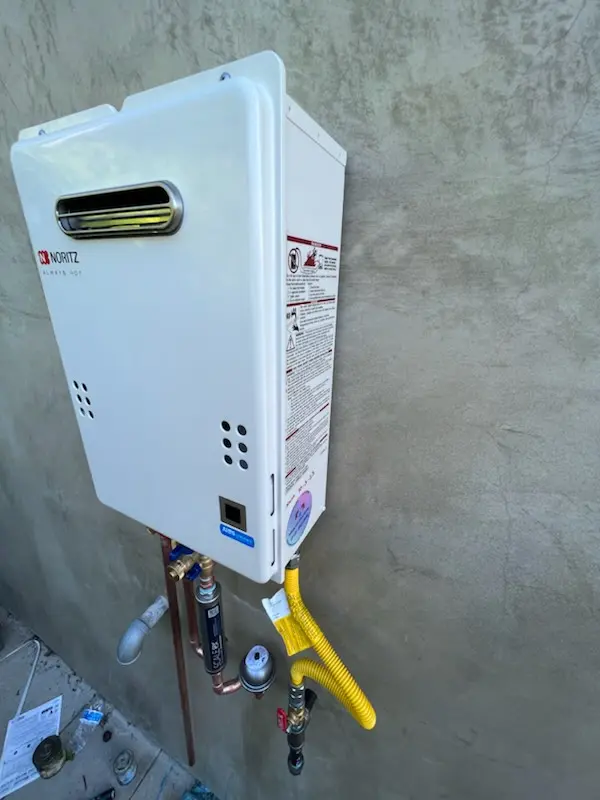 Tankless water heater installation for Roundtree Estates homes